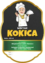 sticker minyak kokica