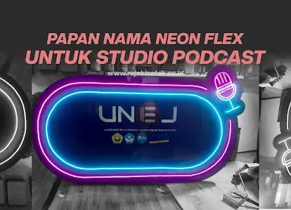 papan nama neonflex studio podcast unej papan nama neonflex studio podcast unej