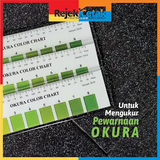 penggaris warna untuk mendeteksi tinakt kematangan buah