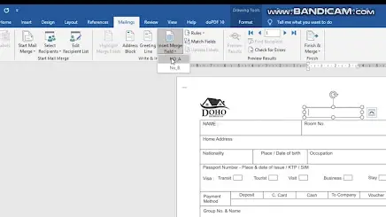 Tutorial  penomoran nota di Microsoft Word dan Excel