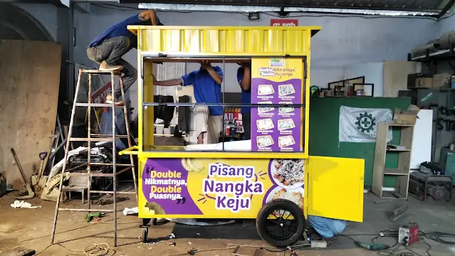 Hasil Jadi Rombong Pinangka Jember oleh Rejeki Cetak