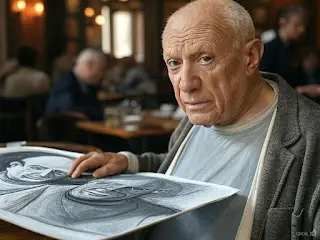 pablo picasso melukis pada serbet pablo picasso melukis pada serbet
