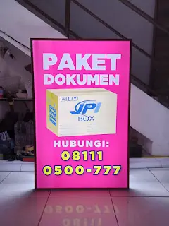 jasa pembuatan neon box pylon sign untuk toko di jember