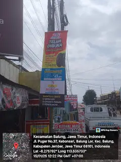gambar ke 3 pemasangan T banner banyuwangi, pemasangan banner besuki, tempat jasa pasang banner tempat jasa pesan banner dan pasang
