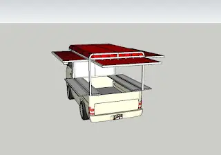 prototype rombong mobil skema 3d