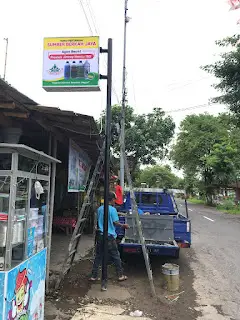 jasa neon box Jember, banner desain psikologi, neon box untuk toko pertanian, Rejeki Cetak Jember.