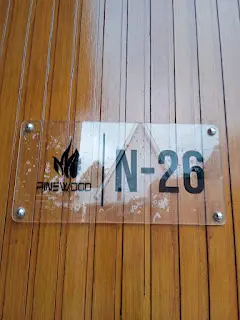 Nomor Rumah Bernady Pine Wood