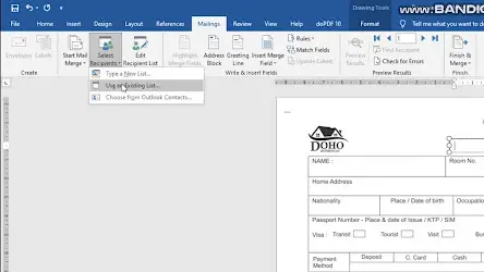 Tutorial  penomoran nota di Microsoft Word dan Excel