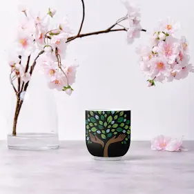 Gelas hasil cetak  Cangkir dengan motif sablon  Cangkir hasil printing