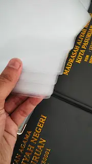 isian mika plastik map rapot