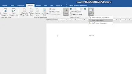 Tutorial  penomoran nota di Microsoft Word dan Excel