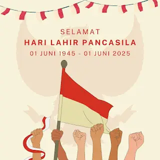 template ucapan hari lahir pancasila 1 juni 2025