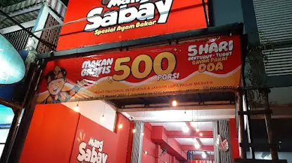 Banner transparant untuk promosi Mang Sabay